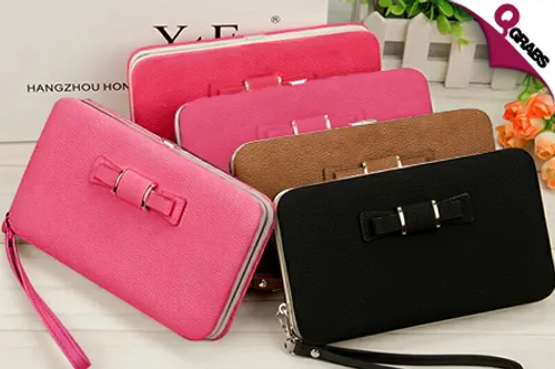 For QR49 Organize your Money Fabulously with Women’s Clutch Wallets - Choose from 4 Fashionable Colors! (QR89 Value)
